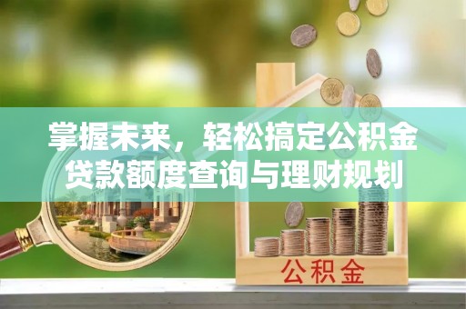 兴县掌握未来，轻松搞定公积金贷款额度查询与理财规划
