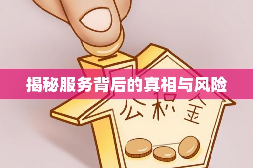 兴县揭秘服务背后的真相与风险