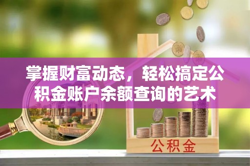 兴县掌握财富动态，轻松搞定公积金账户余额查询的艺术
