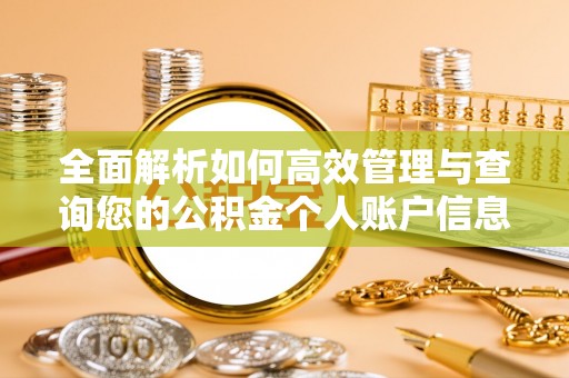 兴县全面解析如何高效管理与查询您的公积金个人账户信息